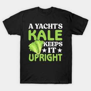 A yacht's kale keeps it upright T-Shirt